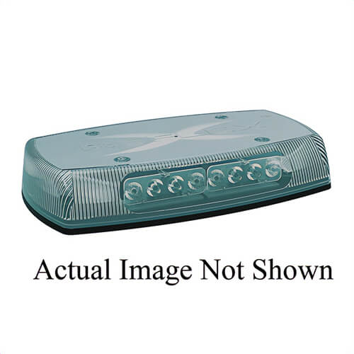 ECCO® Reflex™ 5590CAG Mini Light Bar, Amber/Clear/Green, LED Lamp, 4-Bolt Mount, 75 FPM Flashes per Minute