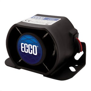ECCO® 630N Self-Adjusting Back-Up Alarm, 12 to 36 VDC, 1.2 A, 107 dB Sound