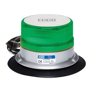 Ecco® 7160G-VM LED Beacon: Reflex, 12 to 24 VDC, 15 Flash
