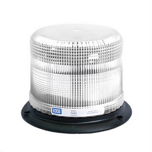 ECCO® Pulse II® 7945C 360° Low Profile Strobe Beacon, Clear, LED Lamp, 12 to 48 VDC, 16 W, 1.3 A, 3-Bolt/Flange/Surface Mount