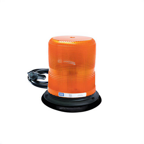 ECCO® Pulse II® 7950A-VM 7945 360° Strobe Beacon, Amber, LED Lamp, 12 to 48 VDC, 16 W, 1.3 A, Vacuum Magnet Mount