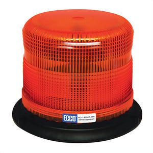 ECCO® Pulse II® EB7935A 7900 Heavy Duty Strobe Beacon, Amber, LED Lamp, 12 to 48 VDC, 32.3 W, 1.3 A, 3-Bolt/Flange/Surface Mount