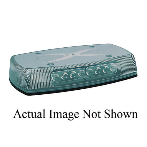 ECCO® 5590CAB Reflex™ Mini Light Bar, Amber/Blue/Clear, LED Lamp, 4-Bolt Mount, 75 FPM Flashes per Minute