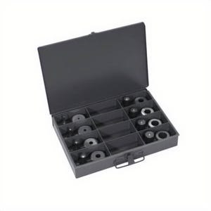 Edwards® PD1000 Punch and Die Starter Set, Round, 1/8 in Increments from 3/16 to 1-1/16 in with 1/32 in Clearance, 8 pc