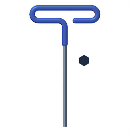 Eklind® 54660 Hex Key, Hex Drive, Cushion Grip/Loop T-Handle Handle, Alloy Steel, Black Oxide