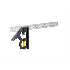 Empire® 220IM Polycast® Combination Square with Acrylic Vial, 12 in, 300 mm