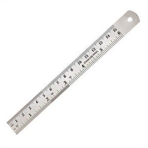 Empire® 27302 Steel Ruler with 32nds, Millimeter, Stainless Steel, Imperial, 6 in