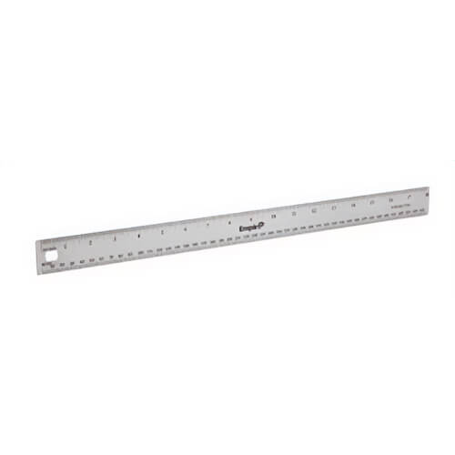 Empire® 27318 Ruler, Graduations 1/16 in, 18-1/4 in L, Stainless Steel