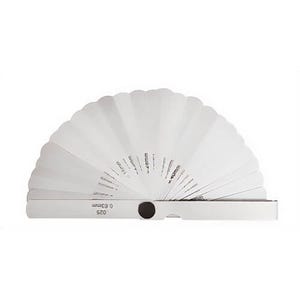 Empire® 27511 Feeler Gauge, 26 Leafs from 0.0015 to 0.025 with Millimeter Equivalent, 0.04 mm - 0.063 mm for Metric