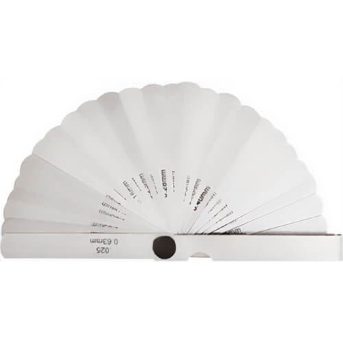 Empire® 27512 Feeler Guage, Leafs from 0.002 to 0.025 with Millimeter Equivalent and 2 in Scale, 0.038 mm - 0.098 mm