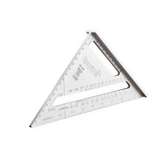 Empire® 2990M Rafter Square with Metric Graduations and Conversion Table, Solid Aluminum, 17 cm