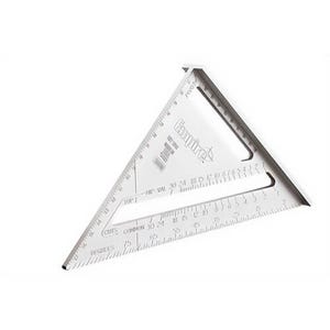 Empire® 2990M Rafter Square with Metric Graduations and Conversion Table, Solid Aluminum, 17 cm