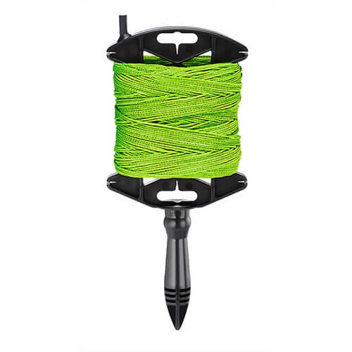 Empire® 39-500G Braided Line with Reel, Durable #18 Braided Nylon, Green, 500 ft