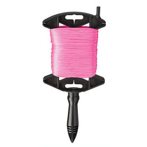 Empire® 39-500P Braided Line with Reel, Durable #18 Braided Nylon, Pink, 500 ft