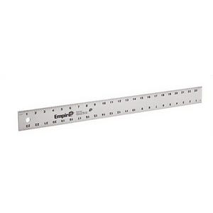 Empire® 4002 Aluminum Straight Edge, Heavy-Duty Aluminum Frame, Imperial, 24 in
