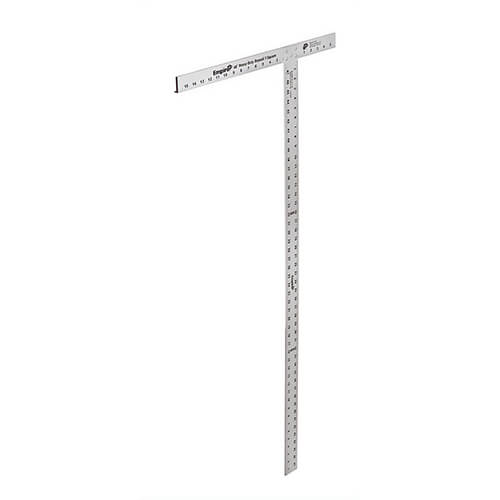 Empire® 418-48 Professional Drywall T-Square, Anodized Aluminum Finish, Imperial, 48 in