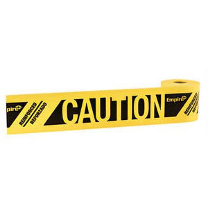 Empire® 76-0101 Reinforced Underground Tape, CAUTION Legend, Yellow, 3 in x 100 ft