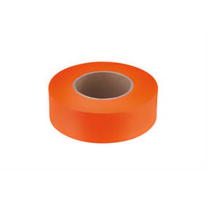 Empire® 77-002 Flagging Tape, Durable Plastic, Orange, 200 ft x 1 in Roll