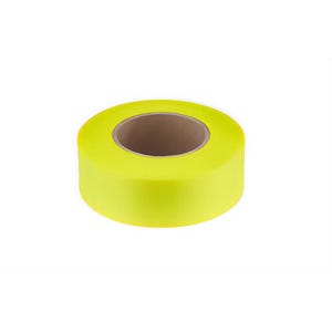 Empire® 77-004 Flagging Tape, Durable Plastic, Yellow, 200 ft x 1 in Roll