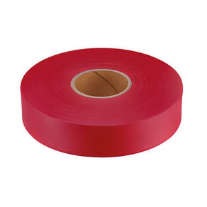Empire® 77-067 Flagging Tape, Durable Plastic, Red, 600 ft x 1 in Roll