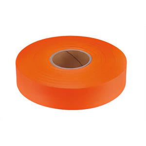 Empire® 77-262 Flagging Tape, Durable Plastic, Orange, 600 ft x 2 in Roll