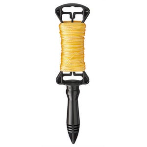 Empire® D39101N Twisted Line with Reel, Durable #18 Braided Nylon, Gold, 100 ft