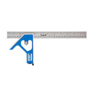 Empire® E250IM True Blue® Combination Square with Blade-Lock™ and Dual-Pitch™ Vial, 12 in, 300 mm