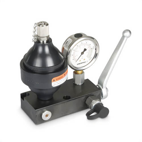 Enerpac® ACBS22A Accumulator Coupler Package, 0.9 in³ Oil/10.37 in³ Oil Volume, 1,450 psi Pre-Charged Nitrogen Pressure