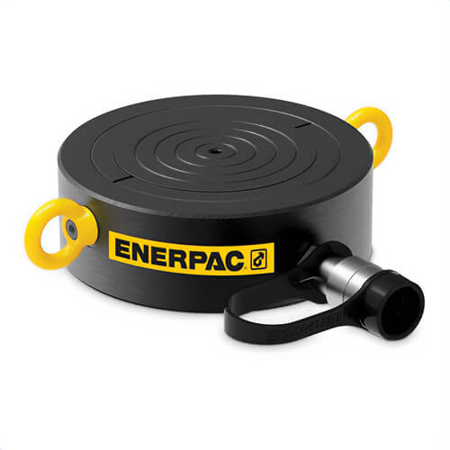 Enerpac® CULP100 Load Return Single-Acting Solid Plunger Ultra-Flat Hydraulic Cylinder with Stop Ring, 121.1 ton Advance Capacity