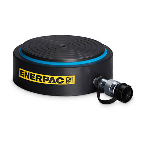Enerpac® CUSP75 High Tonnage Load Return Single-Acting Solid Plunger Ultra-Flat Hydraulic Cylinder, 89 ton Advance Capacity