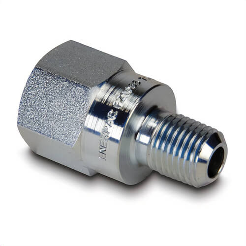 Enerpac® FZ1642 High Pressure Adapter Fitting, 1/4 x 1/8 in Nominal, FNPT x MNPT End Style, Import