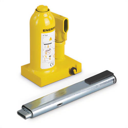 Enerpac® GBJ003A Hydraulic Bottle Jack, 3 ton Load, 6.61 in, 13.31 in, 4.13 in