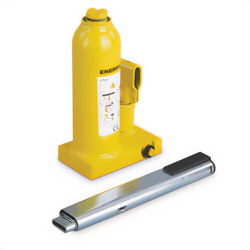 Enerpac® GBJ005A Hydraulic Bottle Jack, 5 ton Load, 8.35 in, 17.2 in, 5.91 in