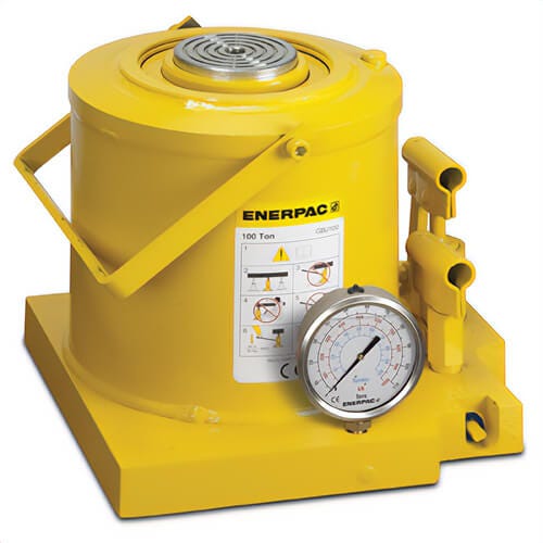 Enerpac® GBJ100 Hydraulic Bottle Jack, 110 ton Load, 11.81 in, 17.72 in, 5.91 in