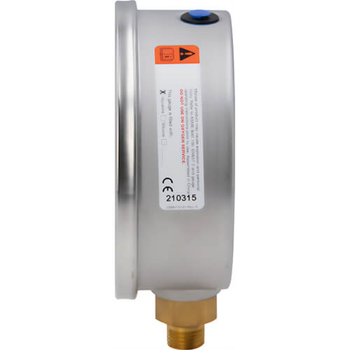 Enerpac® GF813P Hydraulic Force and Pressure Gauge, Imperial Scale, for Use with 20, 30, and 60 ton Cylinders