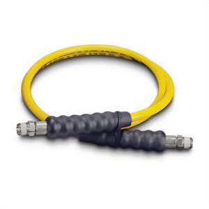 Enerpac® H7206 High Pressure Hydraulic Hose H700 Series, 3/8 in Nominal, NPTF End Style, 6 ft L, 10,000 psi Working, Thermoplastic