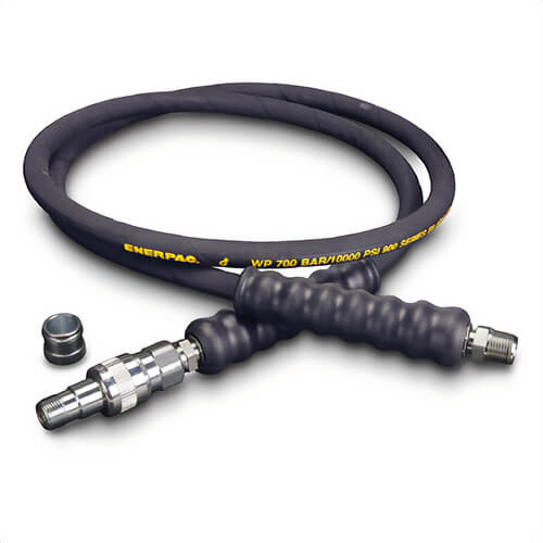 Enerpac® HA9206B Heavy Duty High Pressure Hydraulic Hose, 3/8 in Nominal, NPTF x C604 End Style, 6 ft L, 10,000 psi Working