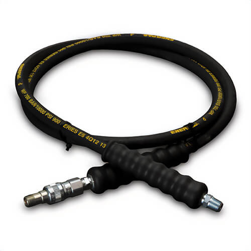 Enerpac® HB9206QB H900 Heavy Duty High Pressure Hydraulic Hose, 1/4 in Nominal, NPTF x A630 End Style, 6 ft L, 10,000 psi Working