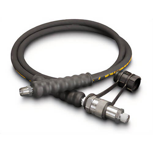 Enerpac® HC9206B Heavy-duty Rubber High Pressure Hydraulic Hose, 0.25 in Internal dia, 6 ft, H900 Series