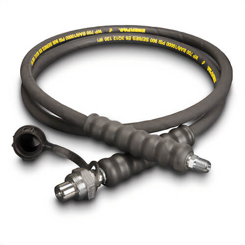 Enerpac® HC9206Q H900 Heavy Duty High Pressure Hydraulic Hose, 1/4 in Nominal, NPTF x CH604 End Style, 6 ft L, 10,000 psi Working