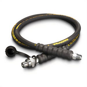 Enerpac® HC9306 Heavy Duty High Pressure Hydraulic Hose, 3/8 in Nominal, NPTF x CH604 End Style, 6 ft L, 10,000 psi Working