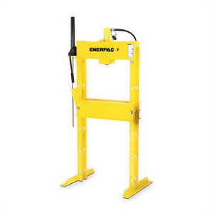 Enerpac® IPE5005 Hydraulic Press, 50 ton Capacity, 42-3/4 in L x 36 in W Base, 6 in Stroke Length, H Frame, 76 in H