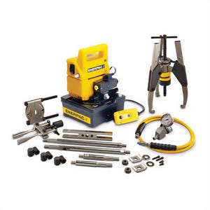 Enerpac® MPS14EB MPS Series Hydraulic Sync-Grip Master Puller Set, 14 ton, 1 in Stroke Length, 10,000 psi Operating