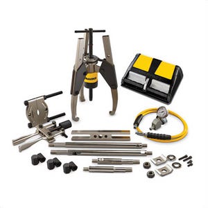 Enerpac® MPS36A MPS Series Hydraulic Sync-Grip Master Puller Set, 36 ton, 2-1/2 in Stroke Length, 10,000 psi Operating