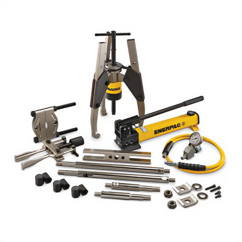 Enerpac® MPS36H MPS Series Hydraulic Sync-Grip Master Puller Set, 36 ton, 2-1/2 in Stroke Length, 10,000 psi Operating