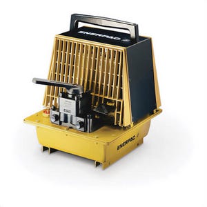 Enerpac® PAM1041 Air Hydraulic Pump, 4/3 Manual Valve, 0.7 gal Usable Oil, for use with Double-Acting Cylinders