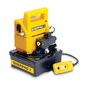 Enerpac® PUD1101E Electric Hydraulic Pump, 2-Speed Economy, 1/2 hp, 231 in³ Reservoir, 20 in³/min Flow Rate, 10,000 psi Pressure