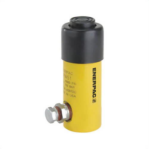 Enerpac® RW51 General Purpose Solid Plunger Hydraulic Cylinder, 1.01 in Stroke Length, 4,970 lb