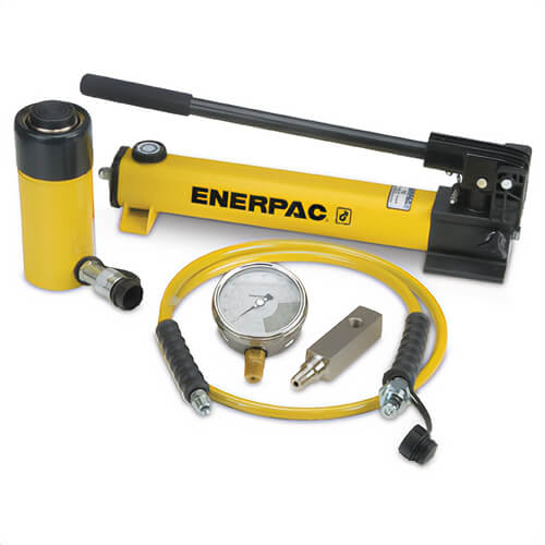 Enerpac® SCR506H Hydraulic Cylinder and Hand Pump Set, 50 ton, 6-1/4 in, 10,000 psi