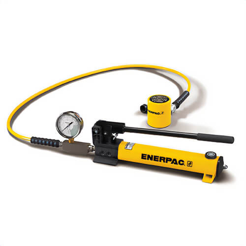 Enerpac® SCL302H Low Height Hydraulic Cylinder and Hand Pump Set, 30 ton, 2.44 in, 10,000 psi